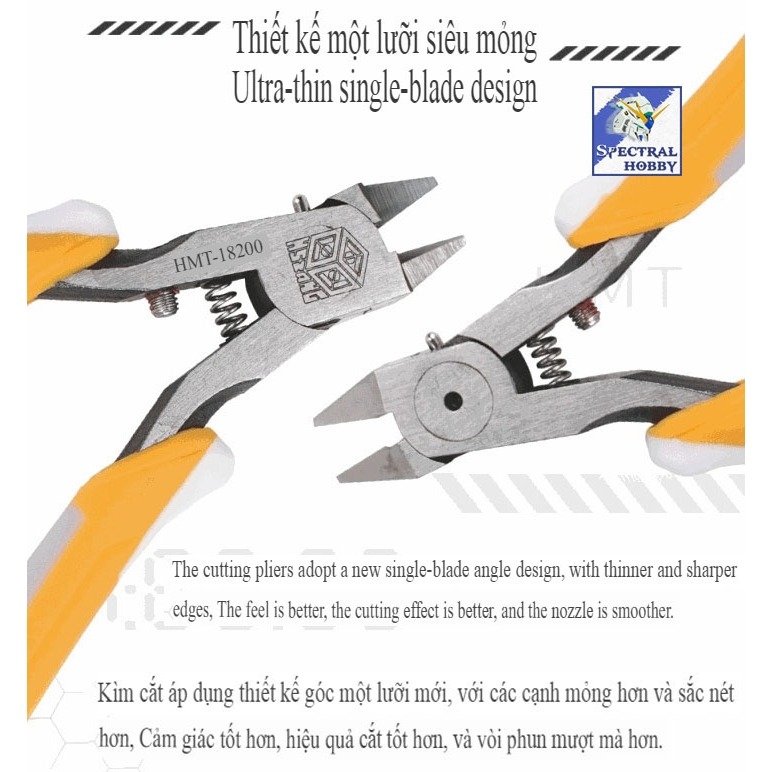 Kìm cắt mô hình HMT Ultra-thin Single-edged Scissors 18200 Zero Shears nipper cutter