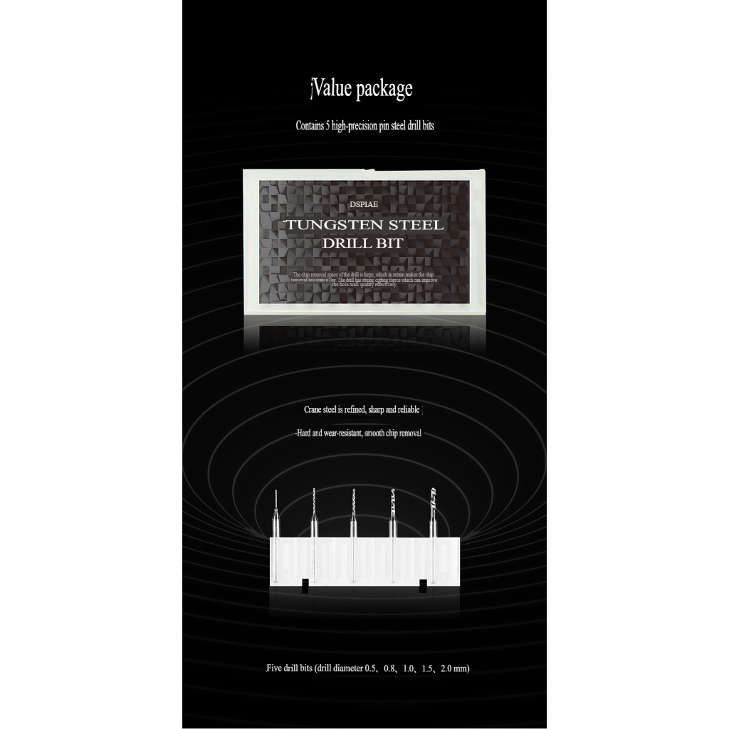 Dụng cụ DSPIAE Bộ khoan cầm tay đa năng 3.175 Universal Novice Hand Drill PT-HD