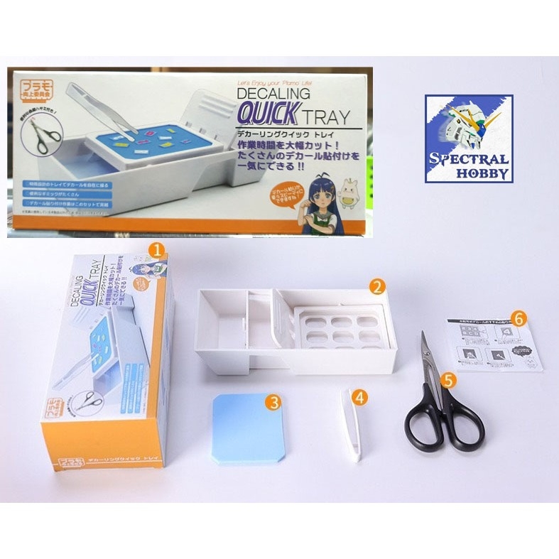 Dụng cụ PLAMO khay dán decal nước PMKJ008 Decaling Quick Tray Water sticker