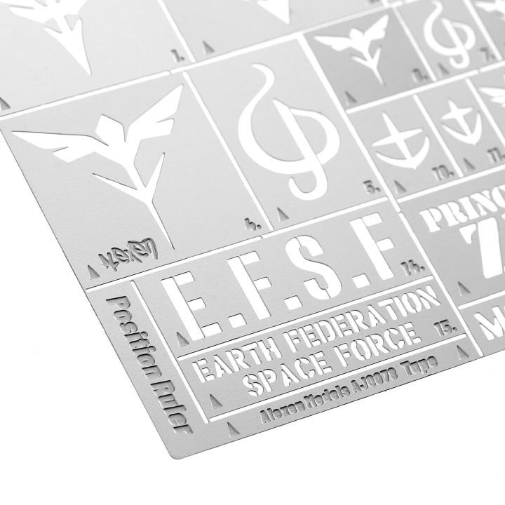 Dụng cụ ALEXEN hỗ trợ sơn hình logo EFSF ZEON Spray Plate template AJ0078