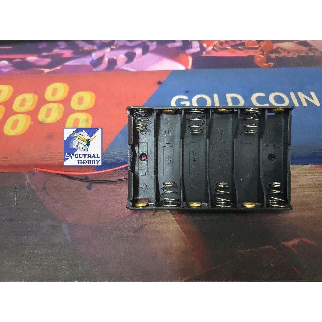 Hộp đế pin tiểu AA các cỡ có dây 2 3 4 5 6 pin