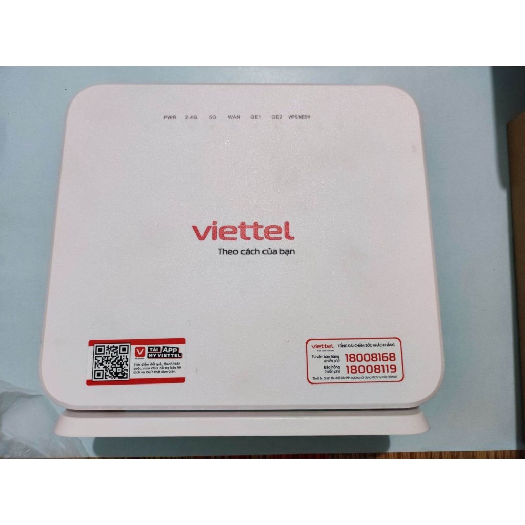Bộ phát Home Wifi mesh Viettel Dasan W520ce 2 băng tần 2.4 - 5 Ghz Kích sóng, Repeater, Roaming