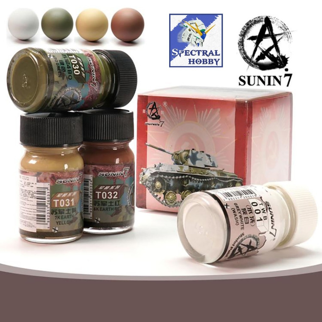 Sơn mô hình Sunin lacquer bộ set 4 màu XY-011 Paint Soviet Tank Armor Camouflage Camo color