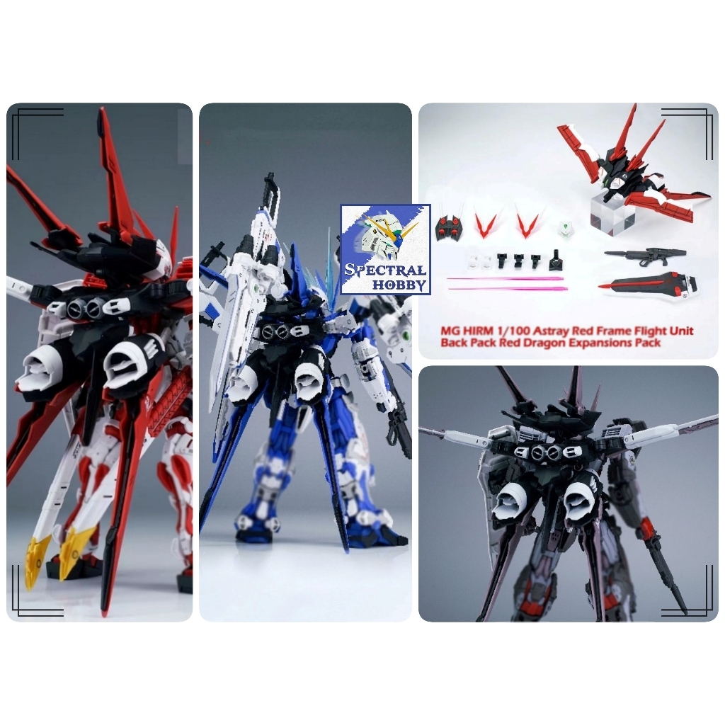 Phụ kiện mô hình EW cho MG HIRM 1/100 Flight unit back pack dragon dragonic red blue noir CALETVWLCH