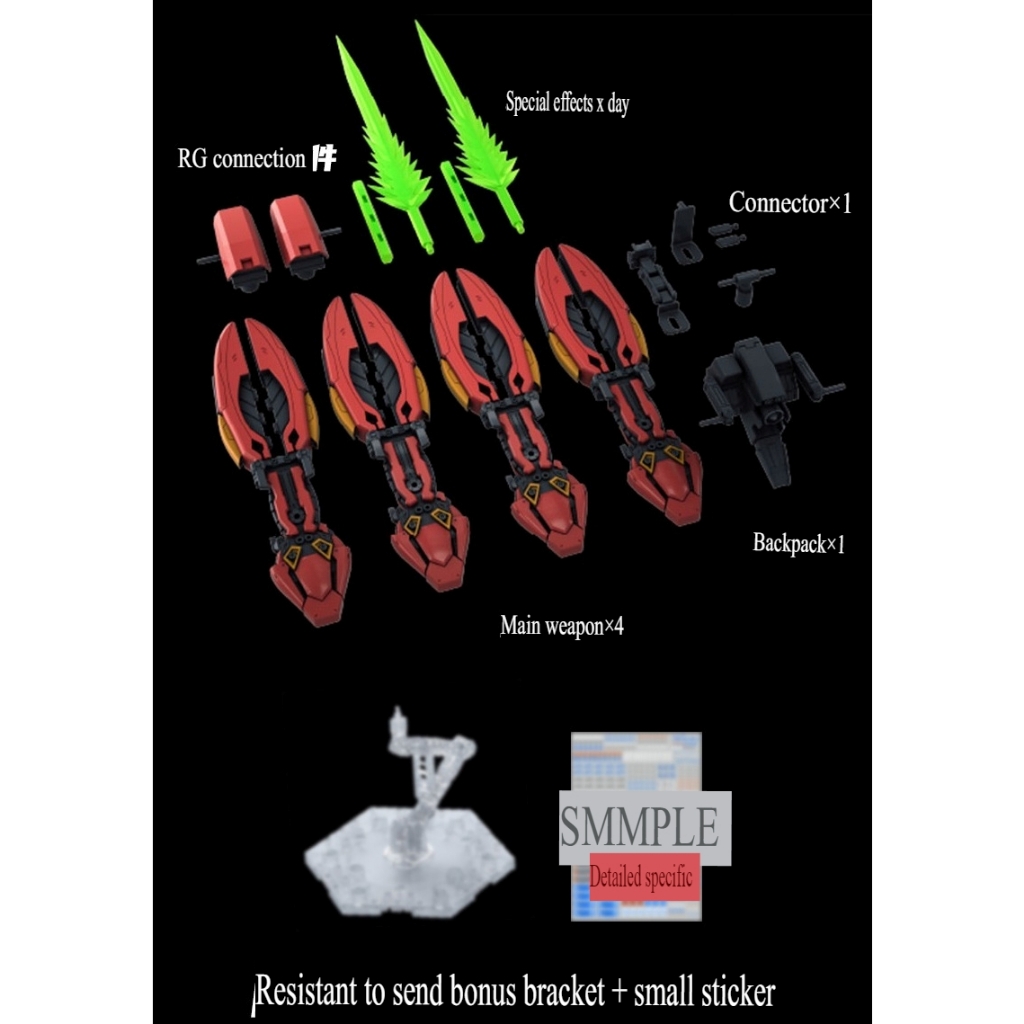Phụ kiện mô hình HG RG Armed Combat Sazabi Electromagnetic Floating Cannon Weapon MSN-04FF 1/144 Pisces