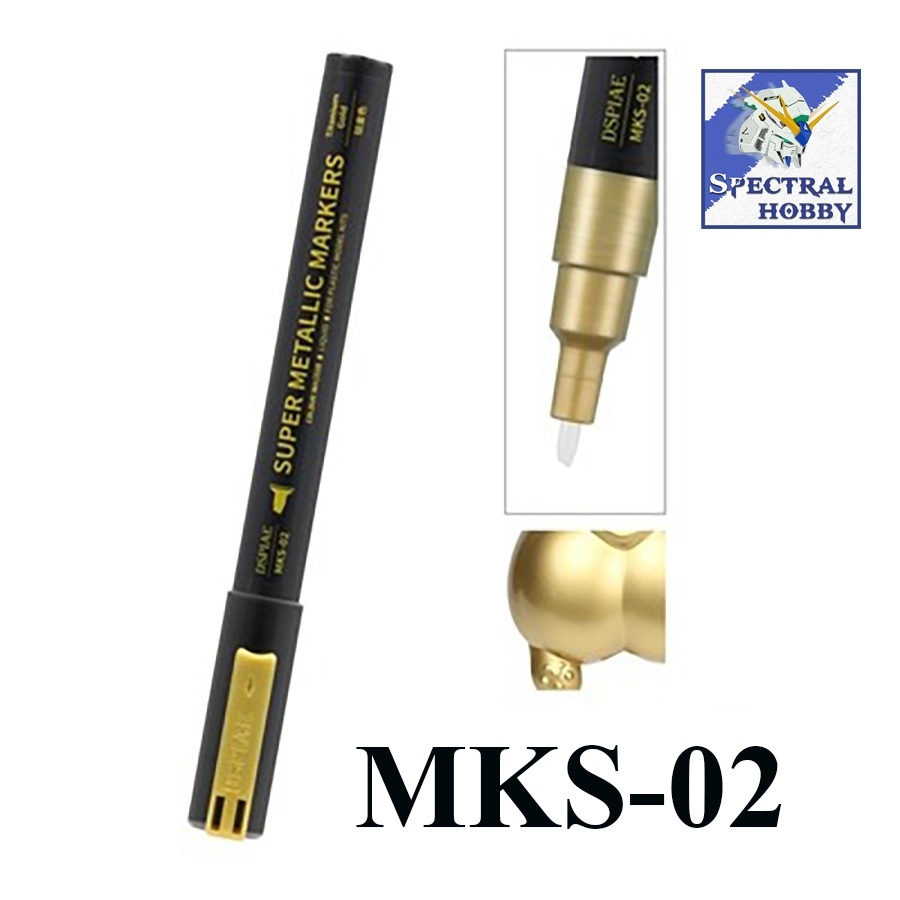 Bút sơn mô hình DSPIAE pen marker super metallic chrome Siver gold MKS series