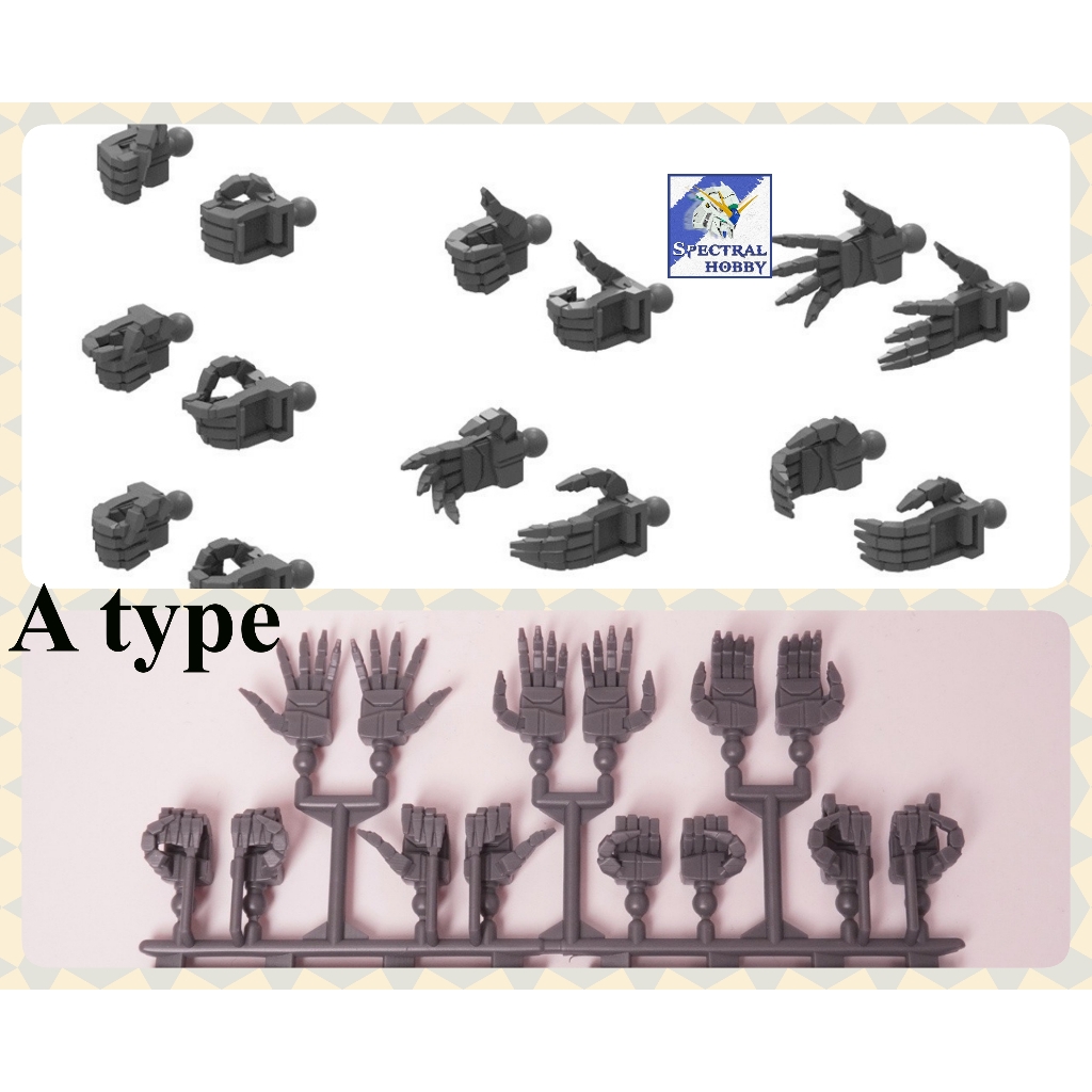 Phụ kiện bộ tay tĩnh HG 1/144 hand gundam Witch Mercury aerial Lfrith các loại