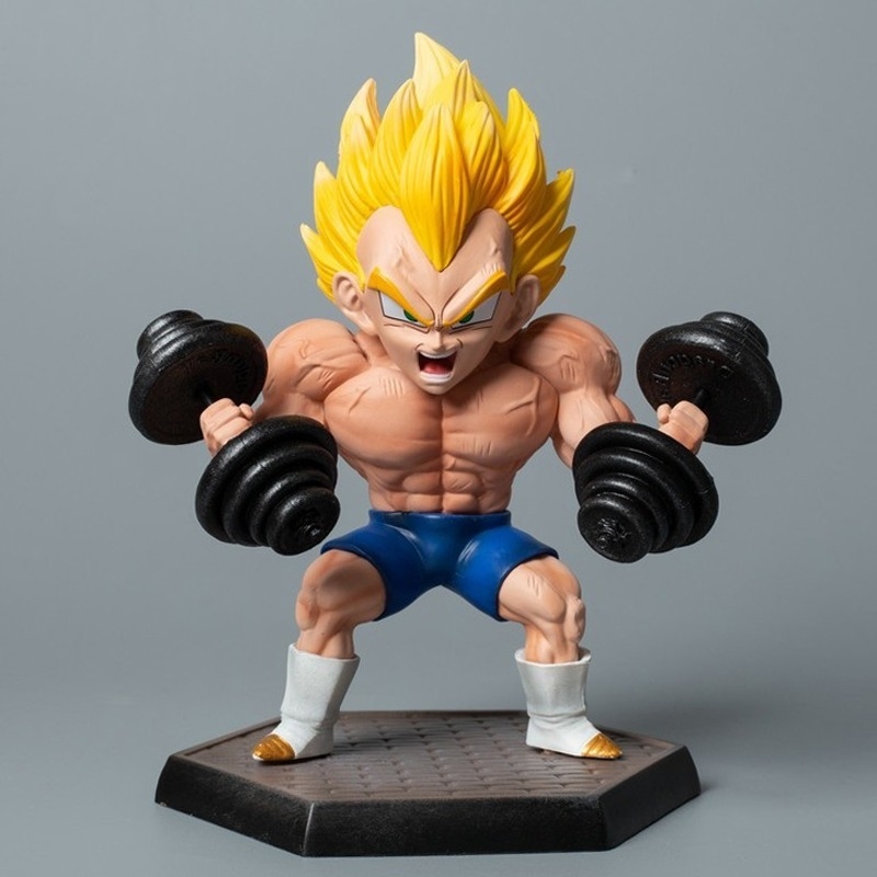 Mô hình tĩnh DRAGON BALL Fitness Vegeta Ca Đíc CHIBI CUTE các loại Statue Figure handmade