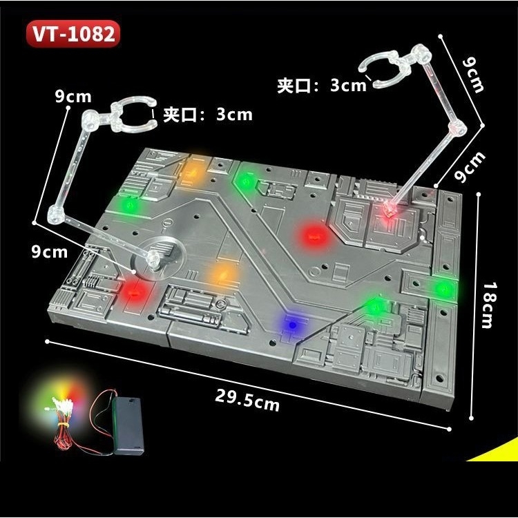 Đế giá đỡ mô hình VT-1081 Action Base Combat battle MG HG RG BB gundam figure VT1081 VT1082 kèm bộ led nháy