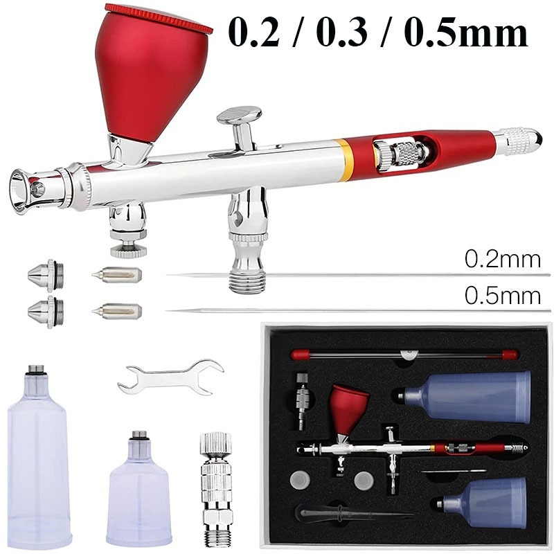 Bút sơn mô hình spray airbrush NEOECO NCT SJ83 0.3 0.2 0.5MM DOUBLE ACTON