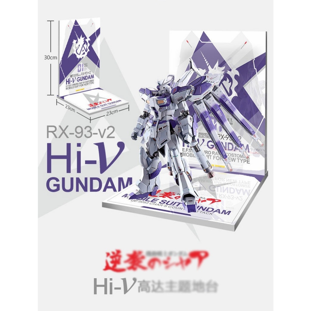 Đế Base Stand THEME FLOOR BACKDROP cho mô hình HiNu Rx93 Hi-nu mg hg rg (không kèm mô hình)