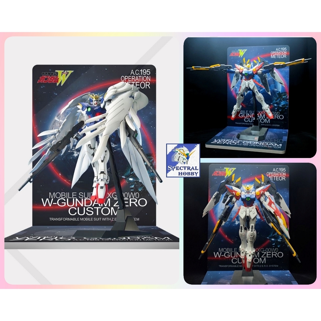 Đế Base Stand THEME FLOOR BACKDROP cho Wing zero Custom mg hg rg (không kèm mô hình)