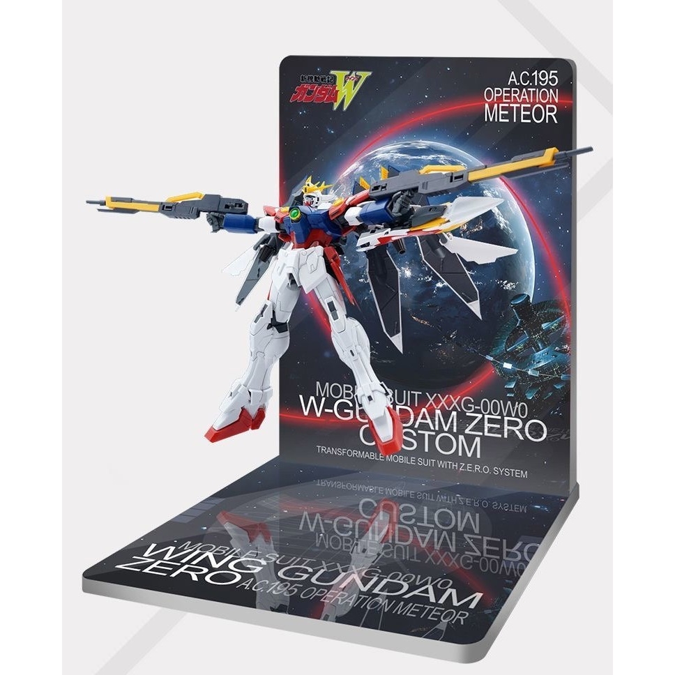 Đế Base Stand THEME FLOOR BACKDROP cho Wing zero Custom mg hg rg (không kèm mô hình)