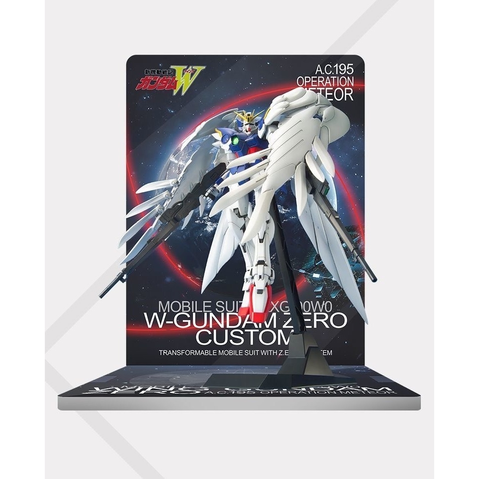 Đế Base Stand THEME FLOOR BACKDROP cho Wing zero Custom mg hg rg (không kèm mô hình)