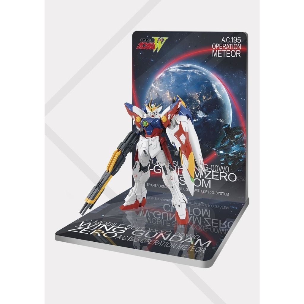 Đế Base Stand THEME FLOOR BACKDROP cho Wing zero Custom mg hg rg (không kèm mô hình)