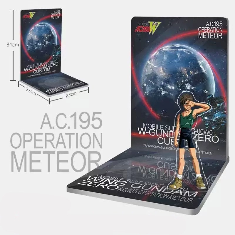 Đế Base Stand THEME FLOOR BACKDROP cho Wing zero Custom mg hg rg (không kèm mô hình)