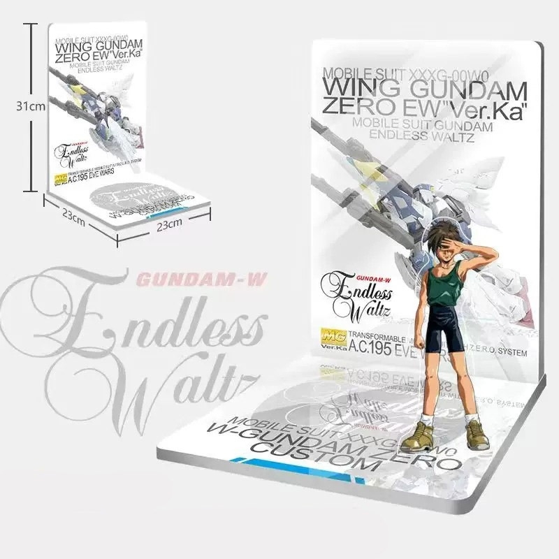 Đế Base Stand THEME FLOOR BACKDROP cho Wing zero Custom mg hg rg (không kèm mô hình)