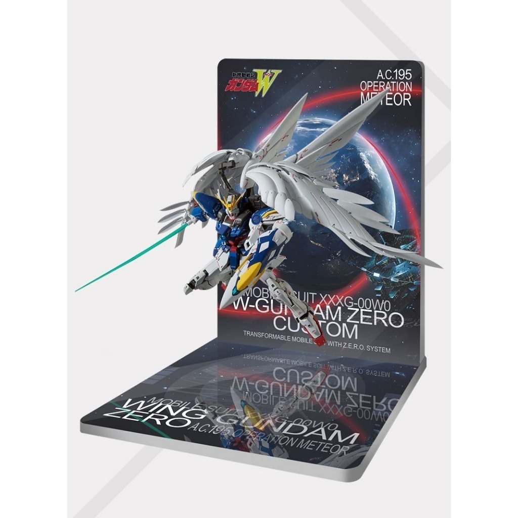 Đế Base Stand THEME FLOOR BACKDROP cho Wing zero Custom mg hg rg (không kèm mô hình)