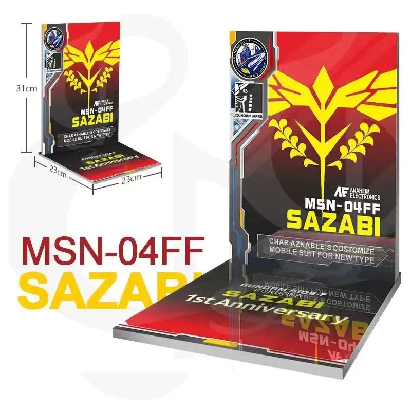 Đế Base Stand THEME FLOOR BACKDROP cho mô hình NU Rx93 RX93FF mg hg rg (không kèm mô hình)