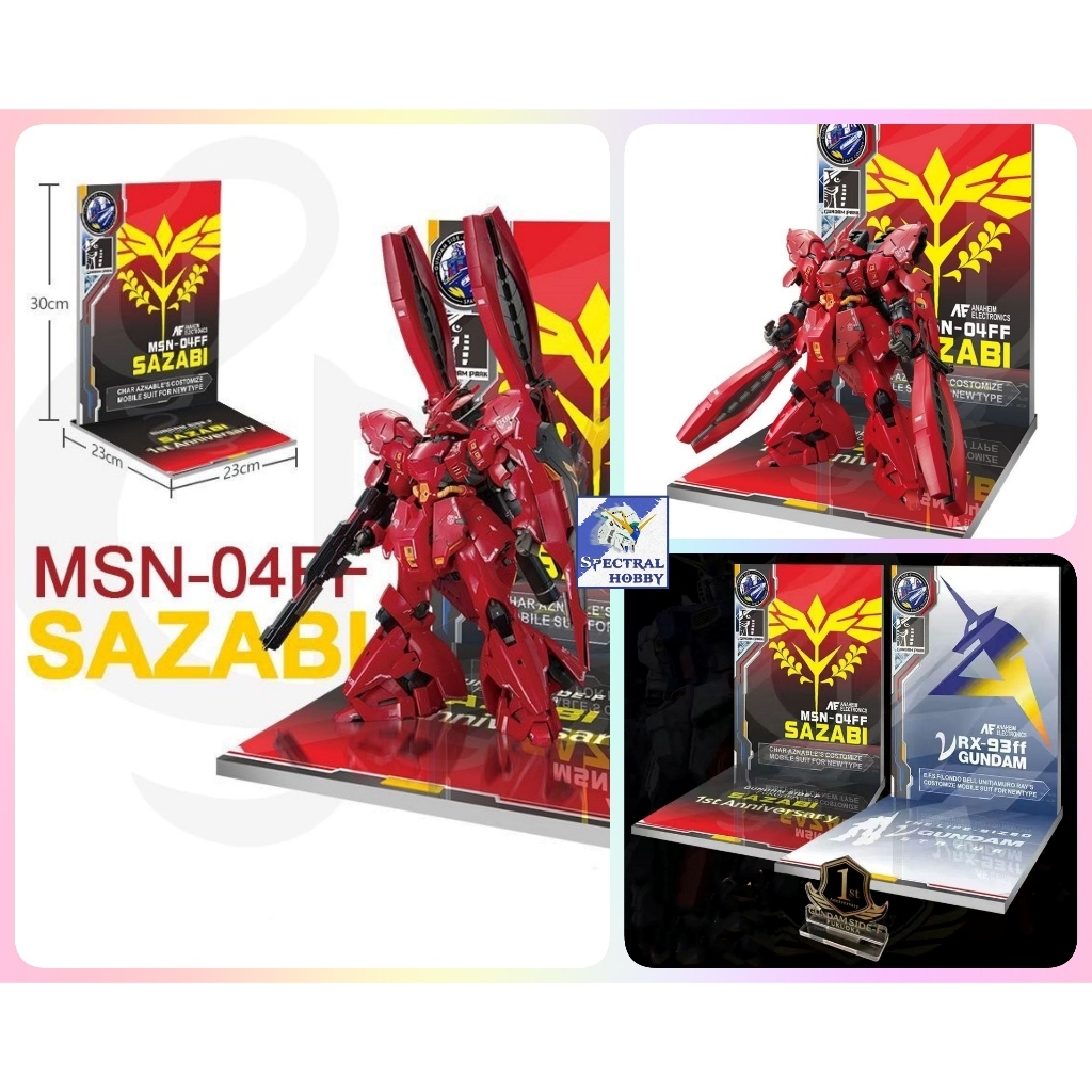 Đế Base Stand THEME FLOOR BACKDROP cho mô hình NU Rx93 RX93FF mg hg rg (không kèm mô hình)