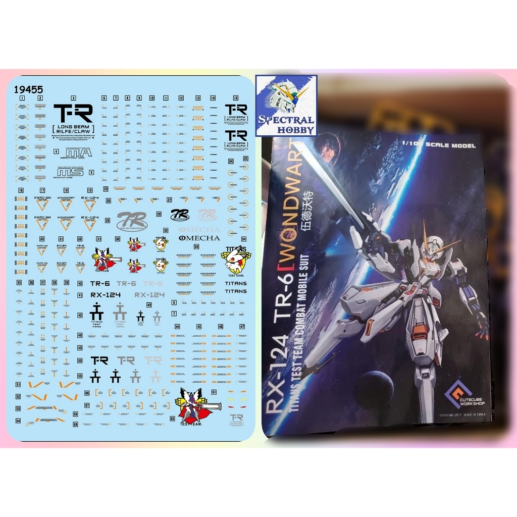 Decal nước dán mô hình AOZ Hazel Titans RX124 TR1 TR6 Titan TR-6 các loại Water sticker