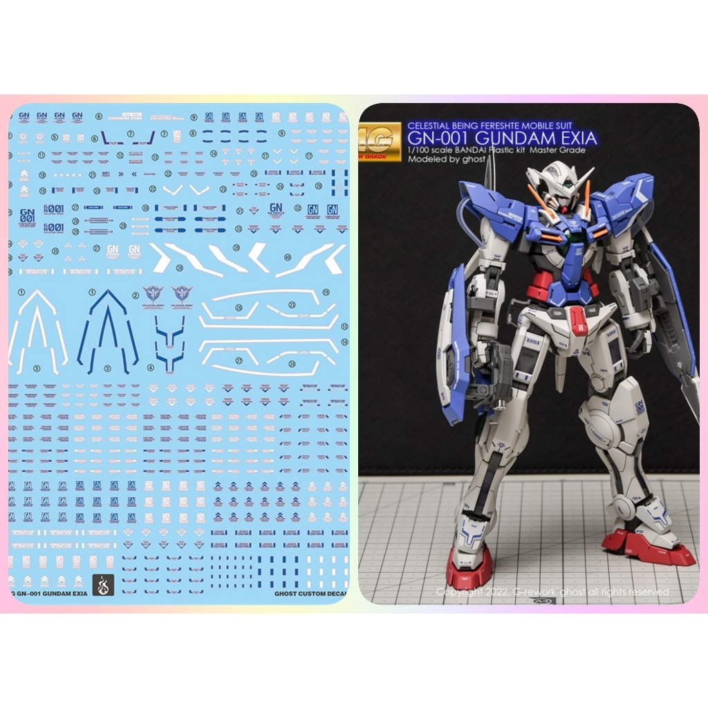 Decal nước dán mô hình EXIA MG RG HG Avalanche Gundam decal base các loại Water sticker