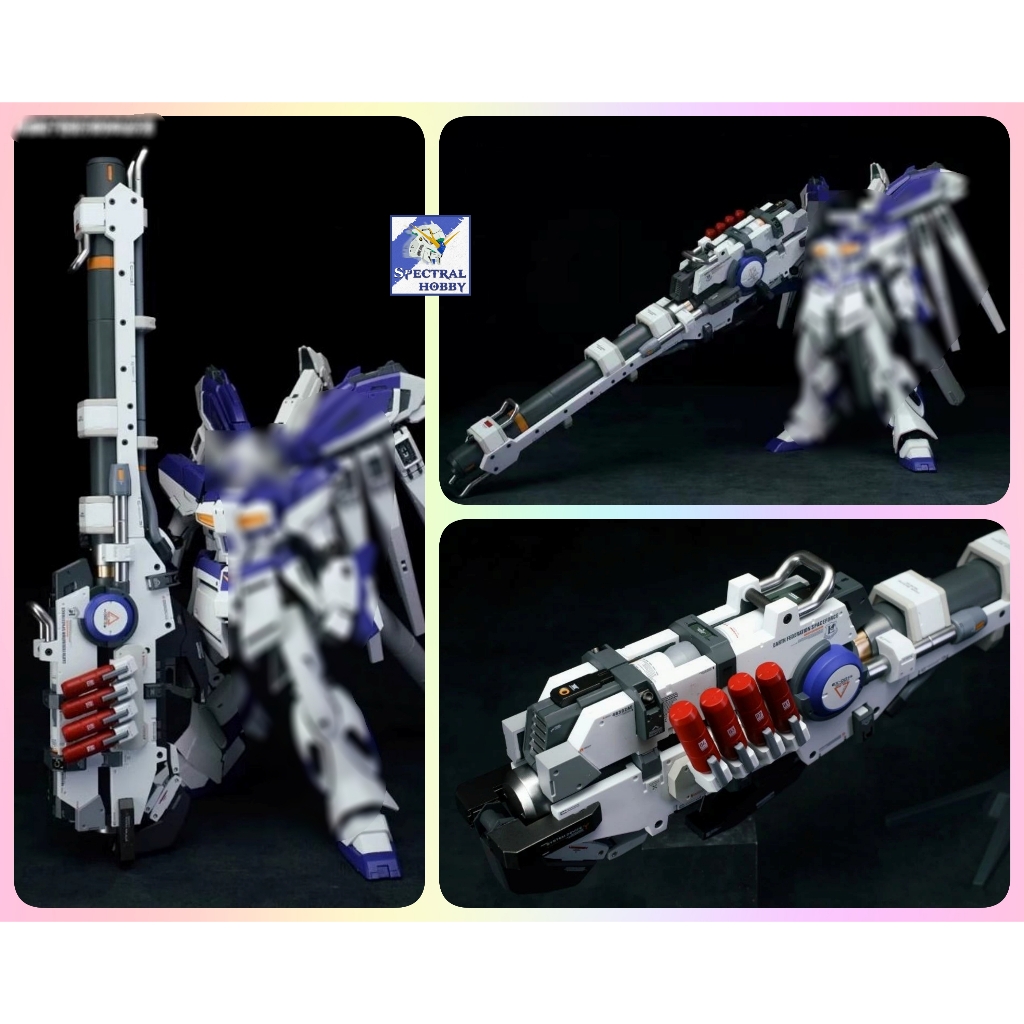 thumbnail image 2 of Blue & Grey 2pcs 1/100 Hyper Mega Launcher Set For MG Zeta Ver Ka Model Kit 2 of 6