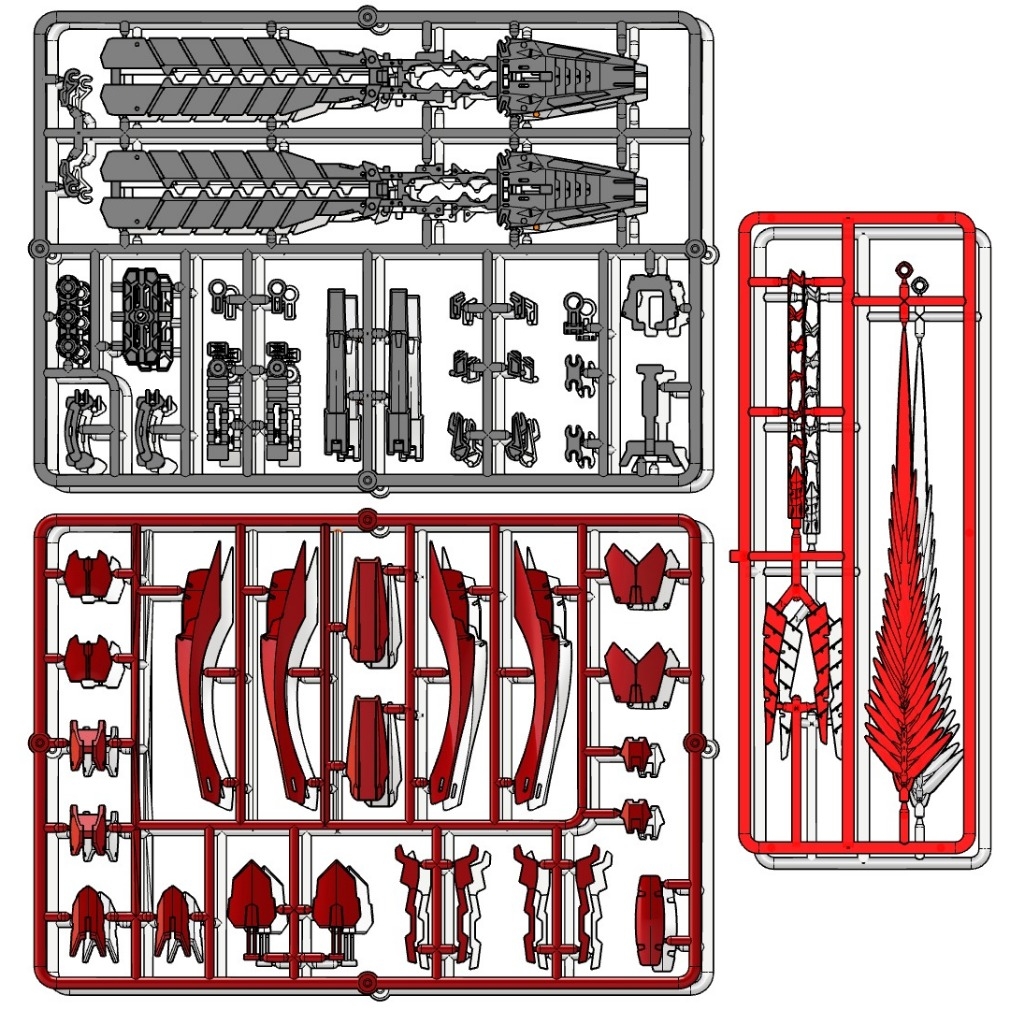 Phụ kiện lắp ráp HG RG 1/144 Horn Funnel LONG RANGE FLOAT CANNON FUKUOKA Sazabi