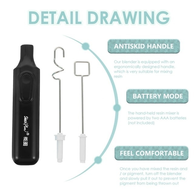 Máy lắc ngoáy sơn trộn dung dịch mini cầm tay mixer paint color pigment Stirrer