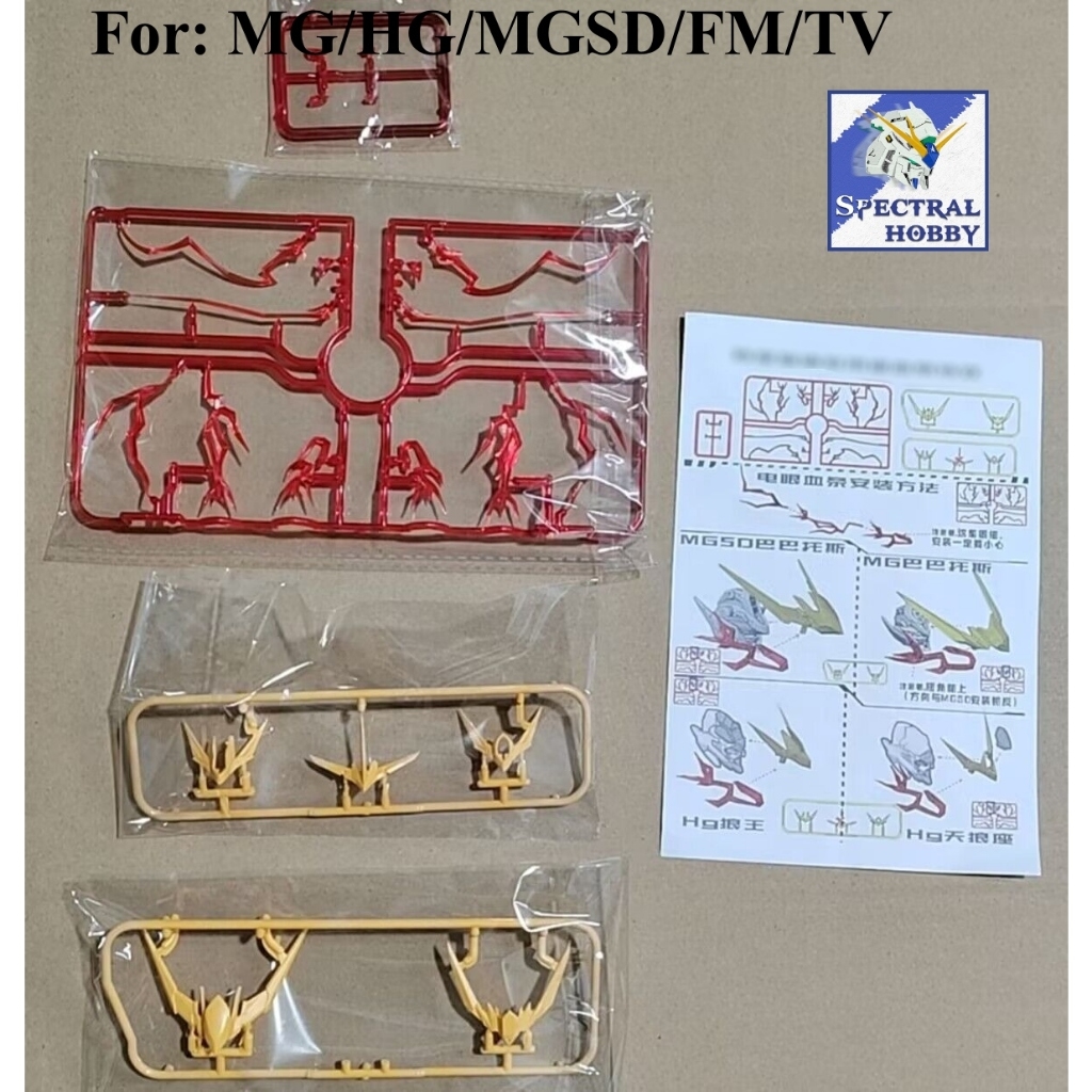 Hiệu ứng effect lửa mắt sừng cho series Freedom Barbatos IBO Aerial Mercury mg hg mgsd FM TV