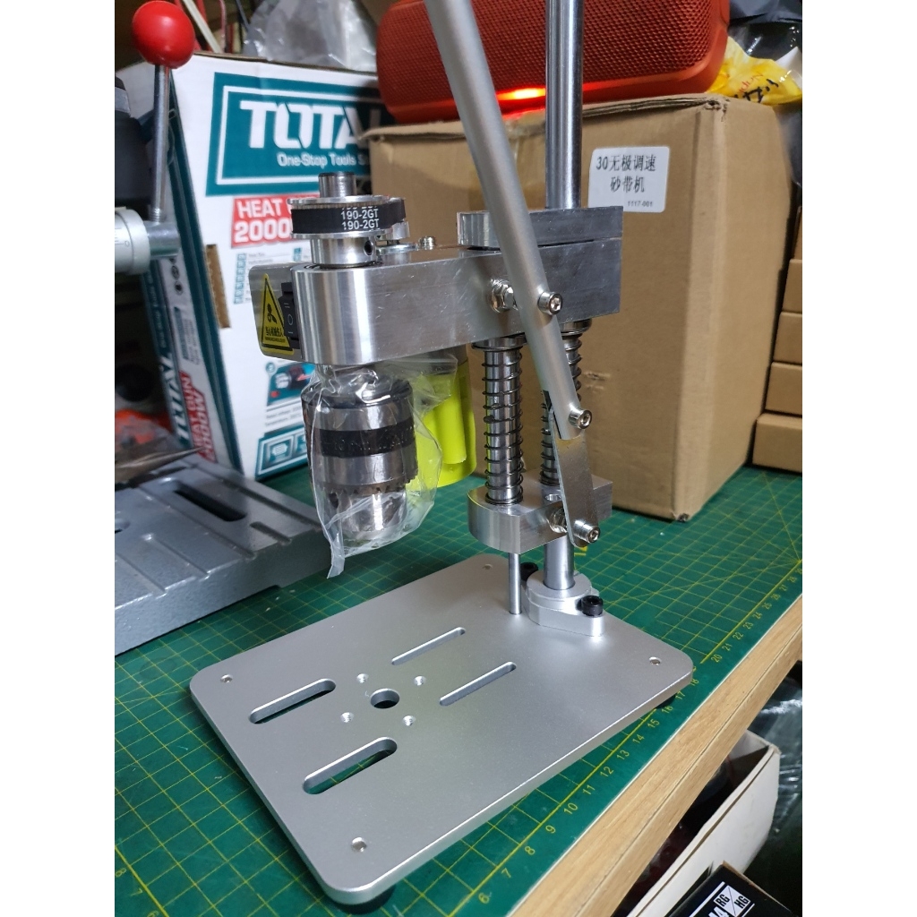 Máy khoan dọc JM803 bàn 775 Table Mini Drill Press Wood PCB Punching (đọc kĩ trước khi mua)