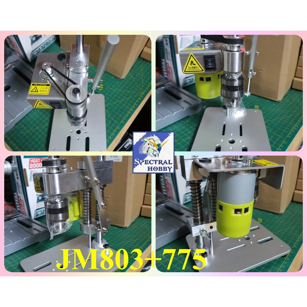 Máy khoan dọc JM803 bàn 775 Table Mini Drill Press Wood PCB Punching (đọc kĩ trước khi mua)