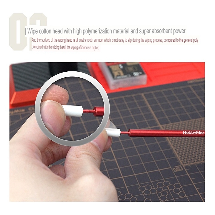 Dụng cụ Hobby Mio bút đầu mút tẩy line lau Line Wiping Metal Stick Wipe pen