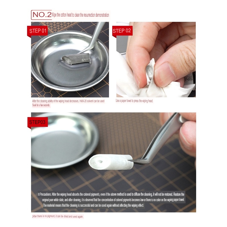 Dụng cụ Hobby Mio bút đầu mút tẩy line lau Line Wiping Metal Stick Wipe pen