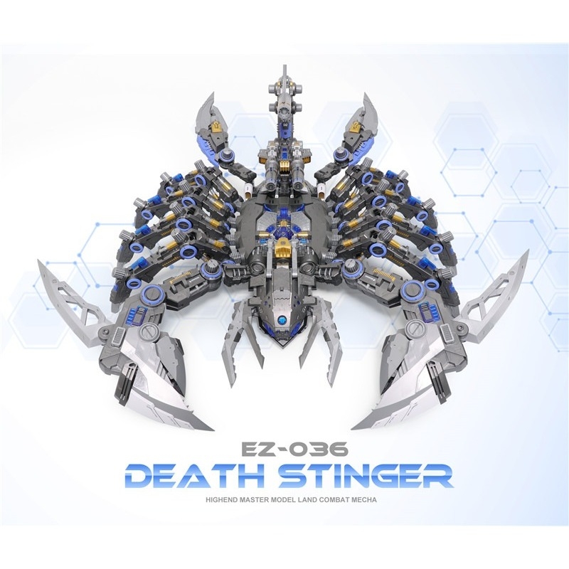 Mô hình lắp ráp Zoid ZA Death Stinger Scorpion bọ cạp EZ-036 BLUE & WHITE COLOR EDITION