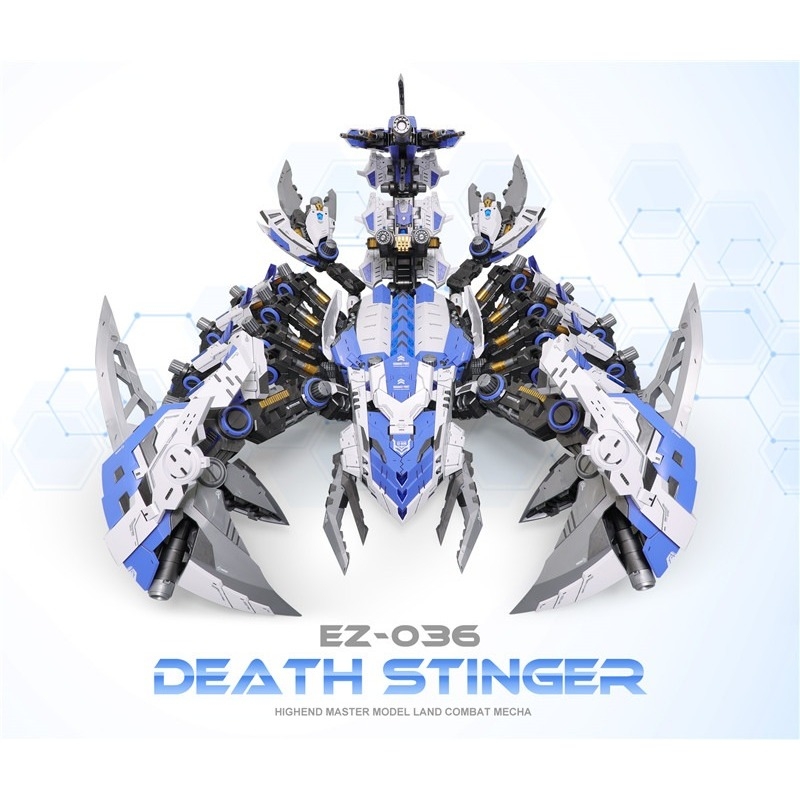 Mô hình lắp ráp Zoid ZA Death Stinger Scorpion bọ cạp EZ-036 BLUE & WHITE COLOR EDITION
