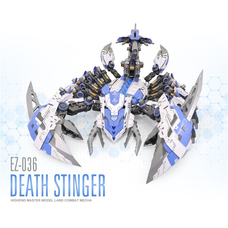 Mô hình lắp ráp Zoid ZA Death Stinger Scorpion bọ cạp EZ-036 BLUE & WHITE COLOR EDITION