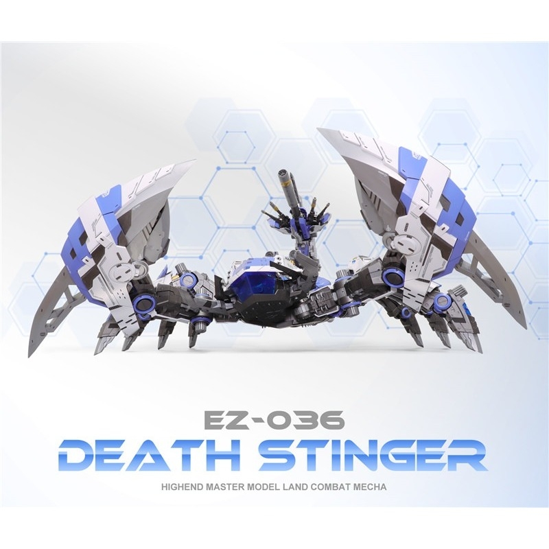 Mô hình lắp ráp Zoid ZA Death Stinger Scorpion bọ cạp EZ-036 BLUE & WHITE COLOR EDITION