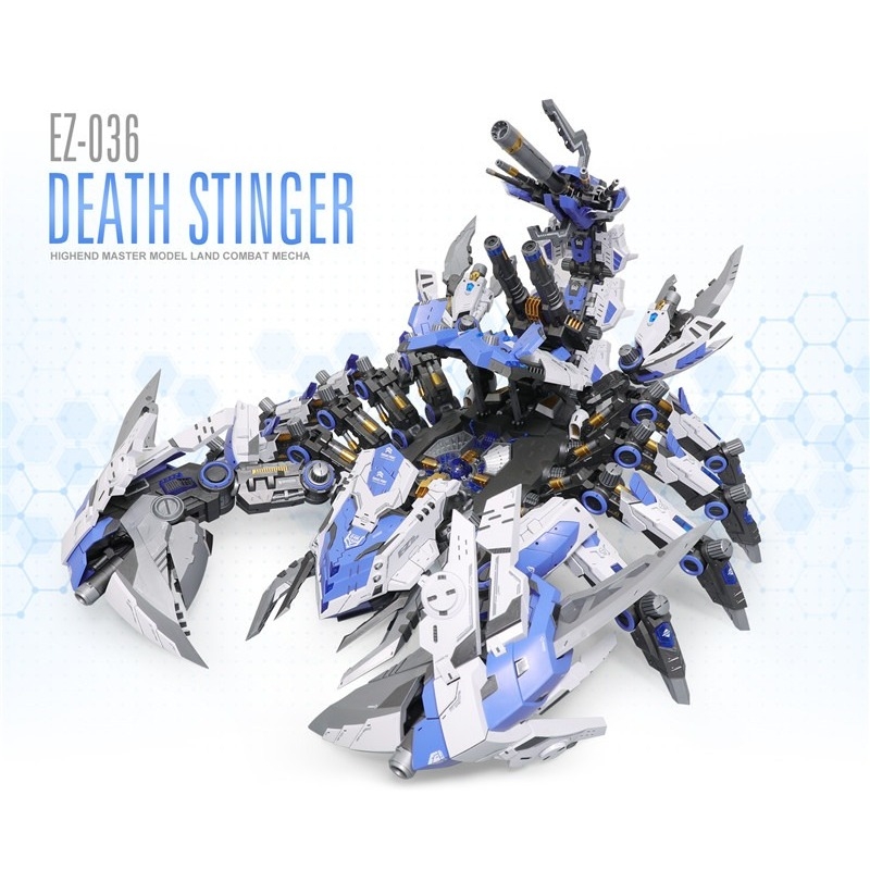 Mô hình lắp ráp Zoid ZA Death Stinger Scorpion bọ cạp EZ-036 BLUE & WHITE COLOR EDITION