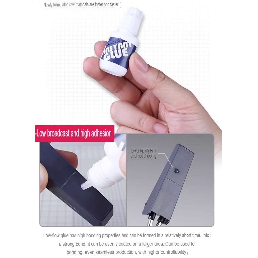 Keo USTAR đa năng dính gắn nhựa và kim loại khô nhanh QUICK-DRYING STRONG ADHESIVE QUICK BONDING UA90120 instant glue