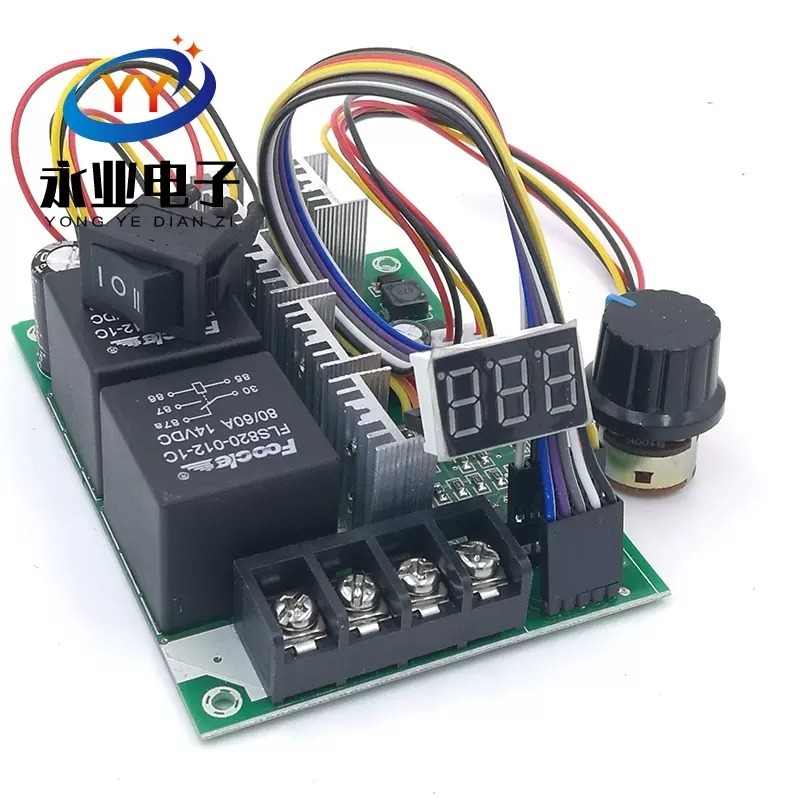 Bộ điều chỉnh tốc độ 12v-55v 60A chiết áp điều tốc Mạch dimmer PWM DC MOTOR 3000W