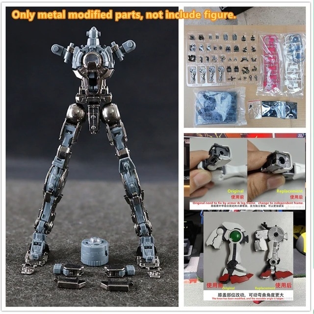 Phụ kiện bộ độ metal frame cho Mg Exia R123 Avalanche / Astraea / dark master / Amazing Alloy Skeleton (kèm led)