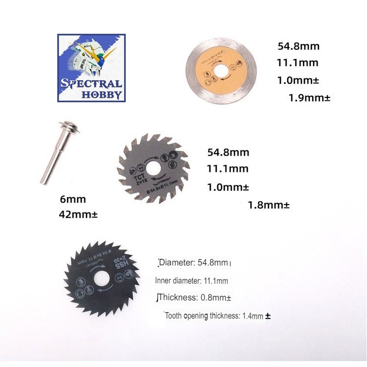 Bộ 3 lưỡi cưa thép lưỡi cắt mini Saw Blade cắt gỗ nhựa sắt và các vật liệu Woodworking saw blade