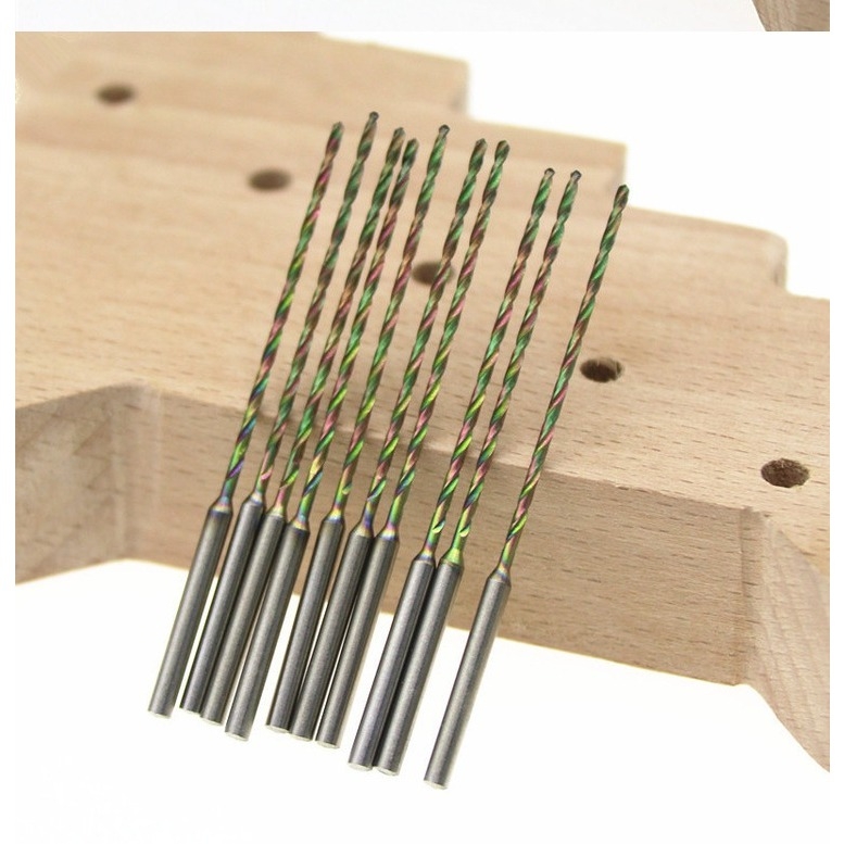 Dụng cụ mũi khoan xoắn dài tốc độ cao Titanium 0.8 - 2.0mm PCD high speed steel twist drill 2.35mm