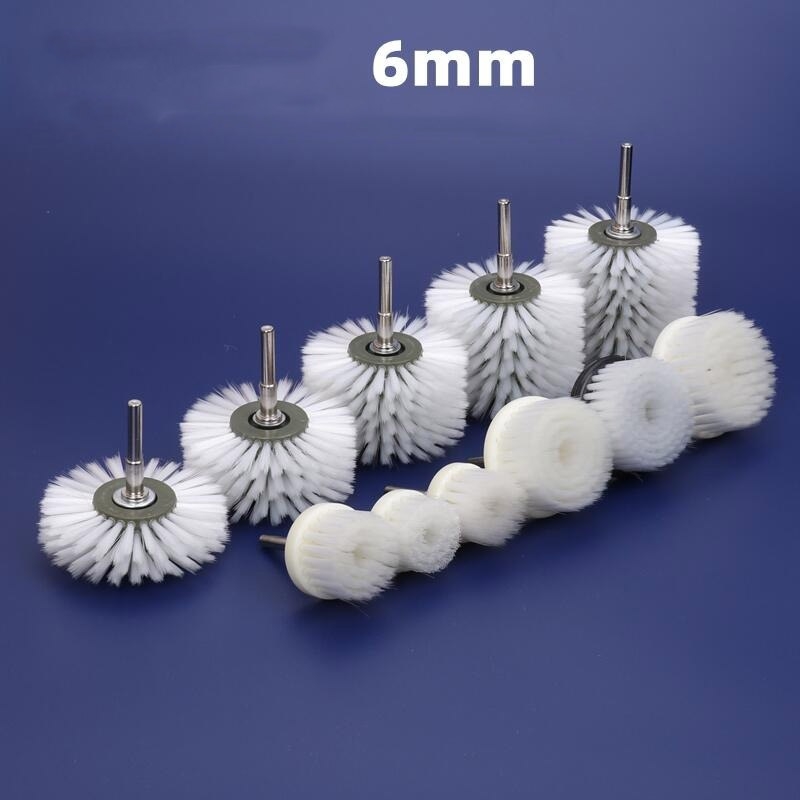 Bàn chải nano than tre đánh bóng, vệ sinh làm sạch bụi 6mm các loại brush head, nano brush, walnut diamond brush