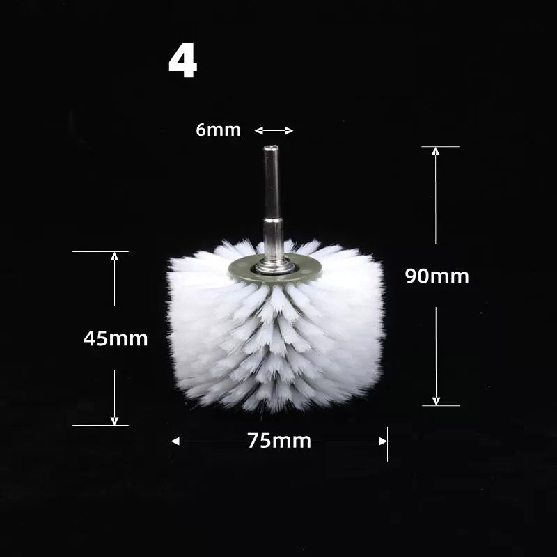 Bàn chải nano than tre đánh bóng, vệ sinh làm sạch bụi 6mm các loại brush head, nano brush, walnut diamond brush