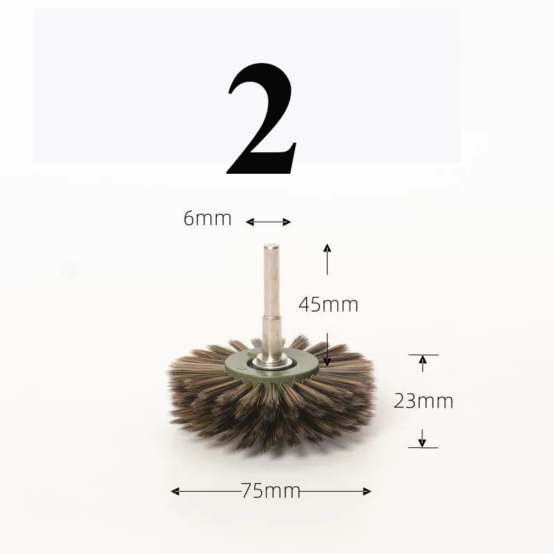 Bàn chải nano than tre đánh bóng, vệ sinh làm sạch bụi 6mm các loại brush head, nano brush, walnut diamond brush