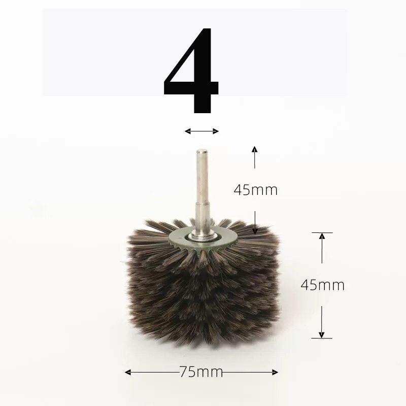 Bàn chải nano than tre đánh bóng, vệ sinh làm sạch bụi 6mm các loại brush head, nano brush, walnut diamond brush