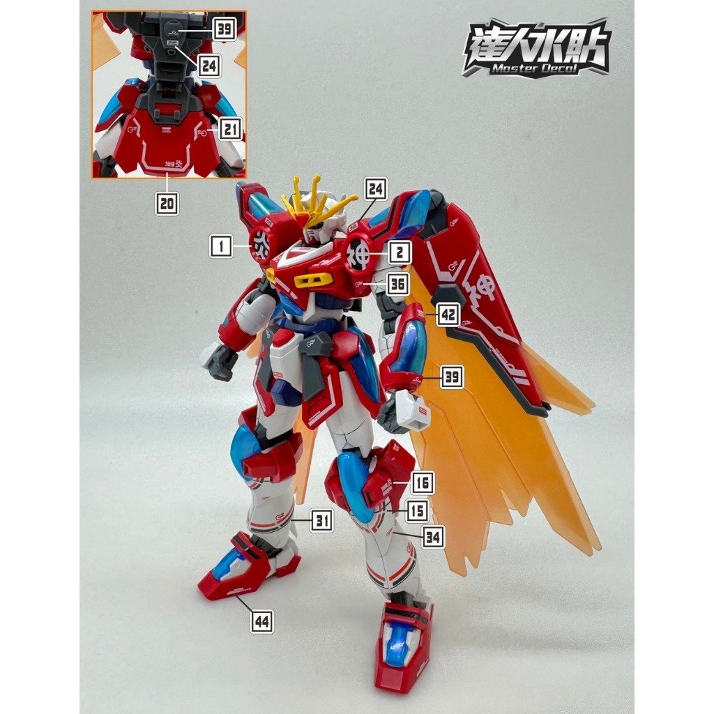 Decal nước dán mô hình Shin Burning Metaverse các loại water sticker