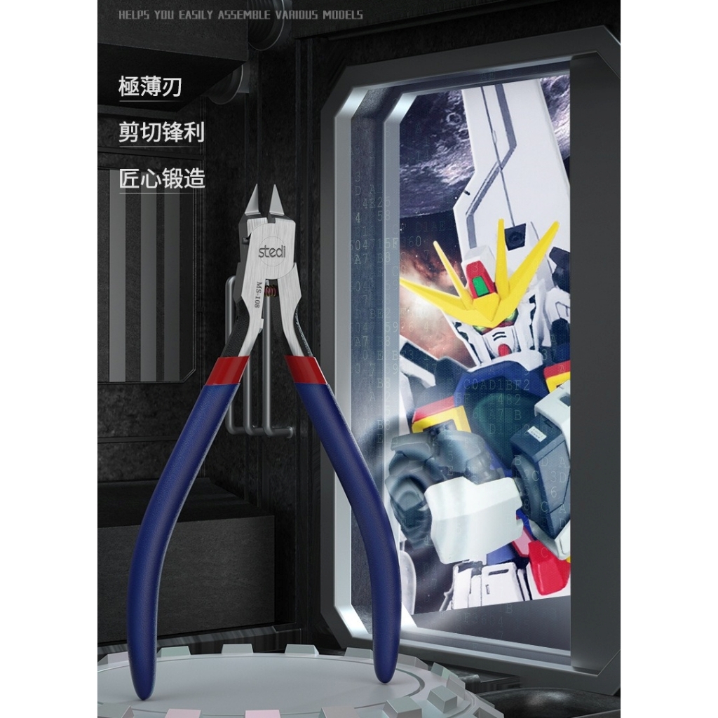 Dụng cụ kìm cắt mô hình STEDI 1 lưỡi single edged pliers MS108 ultra thin pliers